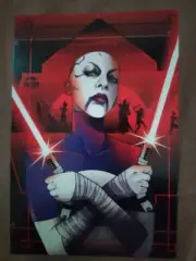 Star Wars Asajj Ventress Art Postcard