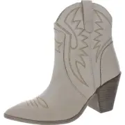 Dolce Vita Womens Ginni Ivory Cowboy, Western Boots 8.5 Medium (B,M) BHFO 0636