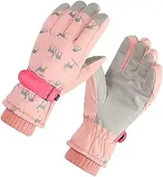 [Healeved] 1 Pair Winter Gloves for Women Warm Fleece Lined Cycling Gloves for Outdoor Riding Skiing and Cold Weather Activities Durable and Safe for Use