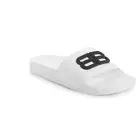 Balenciaga BB Logo Pool Slides Sandals White Black size US 12 / EU 45