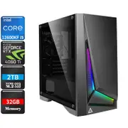 Intel Core i5 12600KF RTX 4060 Ti ARGB Gaming PC, 32GB RAM/2TB SSD/WIFI 6/W11P [12600KF-RTX4060TI-32G2S-DP301M-W11P]