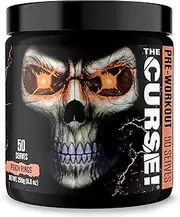 JNX Sports The Curse! Pre Workout Supplement - Intense Energy & Focus, Instant Strength Gains, Enhanced Blood Flow - Nitric Oxide Booster with Creatine & Caffeine - Men & Women | Peach Rings | 50 SRV