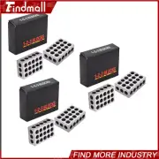 3 Matched Pair Ultra Precision 1-2-3 Blocks 23 Holes .0001" Machinist 123 Jig