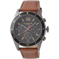 在飛比找蝦皮購物優惠-COACH 14602070 經典計時男錶 皮革錶帶 石英錶