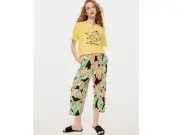 Peter Alexander Womens Banana Leaf 3/4 Pants/Matching Tee - M, L & XL - BNWT