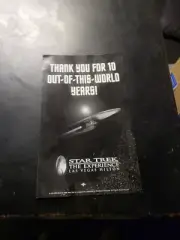 Quark's Bar & Restaurant Menu, Star Trek The Experience. EXTREMELY RARE!