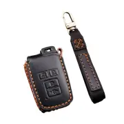 Sleek Design Leather Key Cover Case Fob Holder for Toyota 4 Runner For Tundra