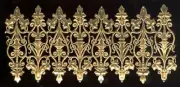 GERMAN DRESDEN DIE CUT SCRAP FILIGREE ANT GOLD FOIL VICTORIAN CRAFTS