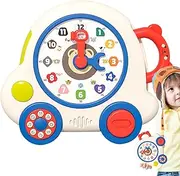 Learning Clock for Kids - Multifunctional Teaching Clocks - Learning Time Activity Clock for Teaching Time, Educational, Homeschool Supplies
