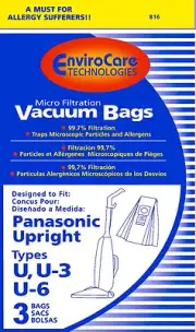 Panasonic Evolution Type U Micro-Lined Vacuum Bags - Generic - 3