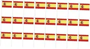 Toddmomy 100 Pcs Hand Held Flags Country Flags on Stick Spain Stick Flag Hand Held Stick Flags Stick Flags of Country