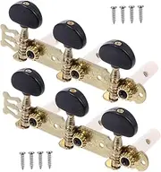 GOOHOCHY 2pcs Guitar Tuners Locking Tuners Guitar Tuning Tuning Use Pegs -shaped Pegs Metal Black