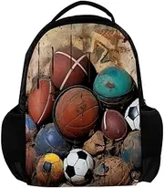 Travel Backpack for Women,Backpack for Men,Basketball Football Baseball,Backpack, G5pj1qpiohdh, 10.8x5.1x15.8 in