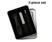 3Pcs Stainless steel big mouth nail clippers, thick nail clippers, large nail clippers, nail tool set