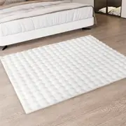 Marlow Floor Rug Carpet Area Fluffy Shaggy Faux Rabbit Fur Soft Rugs Pads Room