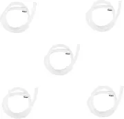 PERSELOSO 5pcs Air Conditioner Drain Hose Kit Connector Seals and Flexible Vinyl Tubing for Window Units Mini-Split Systems Anti-Leak Design Weather Resistant Elbow