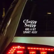 Classy Sassy Smart Assy Vinyl Decal Sticker | For Hydro Flask, For Yeti Tumbler