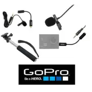 LAVALIER MICROPHONE FOR GOPRO HERO 3 HERO 4+ MONOPOD +GIFT FITS ALL GOPRO