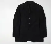 Father & Sons Black Blazer - Men's Size 54, Linen