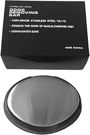 Stainless Steel Soap - Bar, Hand Odor Remover, Hand , Soap For Garlic And Onion Smell, Reusable Bar | Soap, English Small Soap + Base, 1 unité (Lot de 1