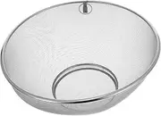 ABOOFAN Stainless Colander Large Mesh Colander Rice Fine Mesh Strainer Vegetable Fruits Washing Basket Kitchen Strainer Stainless Steel Drainer