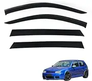 OAD4X4 Weathershields Compatible with Volkswagen Golf 4th Gen MK4 1998-2004, Weather Shields Window Visors Wind Deflectors Sun Rain Guard 4PCS Set