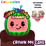 Custom Cocomelon Cake Topper - Cupcake Decoration Bundle