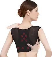 Back Chest Brace Posture Corrector Stealth Camelback Support Posture Corrector for Women,Black-M