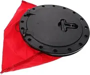 8 Kayak Hatch Boat Accessories Marine Kayak Scupper Plugs Kayak Accessories Kayak Compartment Cover Kayak Hole Cover Kayak Cover Seat Boat Anchor Black Abs