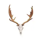 Miniature Deer Skull: Fallow Deer 1:12 Scale Replica dollhouse diorama (1 skull)