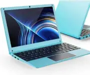 Windows 10 Laptop 10.1" Quad Core Computer Mini Netbook WiFi Webcam (BLUE)