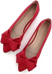 [TN TANGNEST] Women Fashion Bowknot Flats Comfort Pointed Toe Dress Shoes