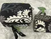 VERA BRADLEY 7-8 Day Travel Pill Case And Mirror NWT Baroque
