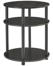 Progressive Furniture Cessna 3-Tier Round Bedside Table