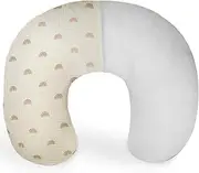 Dormlony Nursing Pillow with Removable Muslin Cover,Nursing Pillows for Breastfeeding,Tummy time and Baby Sitting Support,Rainbow
