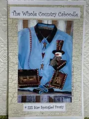 VTG Whole Country Caboodle Primitive Applique Patterns Star Spangled Frosty