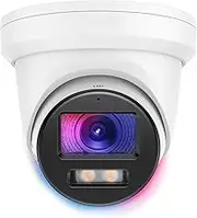 4K HD Full Color Security Surveillance System Camera IR-Cut Night Vision Audio Recording 8MP Housing Camera Kit IP67(Turrent)