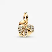 *BRAND NEW* Pandora Moments Sparkling Monstera Leaf Dangle Charm 763349C01