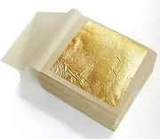 Pure 24k Gold Leaf Sheet Book Food Grade Edible Decorating Art Craft 4.3*4.3cm (20pcs)