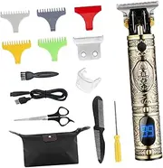 1 Set Rechargeable Cordless Hair Beard Trimmer for Men Professional Edger Clipper with Narrow Blade Design Travel Friendly High Durability Easy to Hold for Personal Grooming