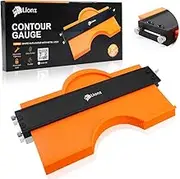 Lionz Contour Gauge Profile Tool With Lock And Adjusting Screws - 10" Super Gauge Shape and Outline Tool For Copying Angles and Odd Shapes. Gifts for Men, Handyman, DIY Woodworking and Construction.