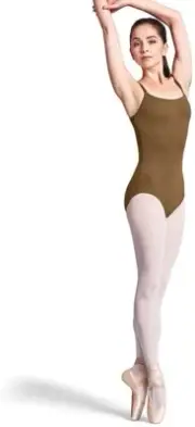 Bloch Dance Women's 240721 Adjustable Strap Camisole Leotard Almond Size L