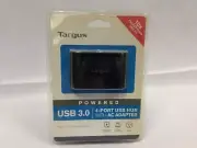 Targus 4-Port USB 3.0 SuperSpeed Hub with AC Adapter and 5-Foot Cable, Black (AC