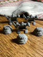 Epic 40k Ork Stompas x3 --(6mm, AT, Legions Imperialis) OOP Warhammer Plastic