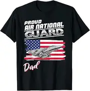 [VidiAmazing] Mens Air National Guard Dad Flag USA Air Force Military T-Shirt ds158