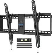 [MOUNTUP] UL Listed TV Wall Mount, Tilting TV Mount Bracket for Most 37-82 Inch Flat Screen/Curved Low Profile Wall Mount Saving Space Max VESA 600x400mm Hold up to 99 lbs Fit 16" 18" 24" Stud MU0008