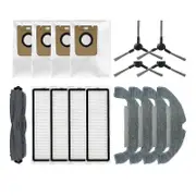 D10S Plus Robot Vacuum: Main Side Brush, HEPA Filter, Mop Pad, Dust Bag