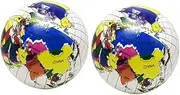 HOODANCOS 2pcs Globe Beach Ball Beach Balls Supplies Swimming Party Ball Beach Pool Globe Shaped Inflatable Ball Blow up Balls Pool Balls for Swimming Pool Inflatable Pool Balls
