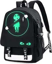 [Junlion] Anime Laptop Backpack for Boys, School Bags Bookbags for Teen Boys