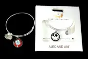 Jack/Sally Alex Ani Bracelet Disney Nightmare Before Christmas 2 Sided ✿ Silver